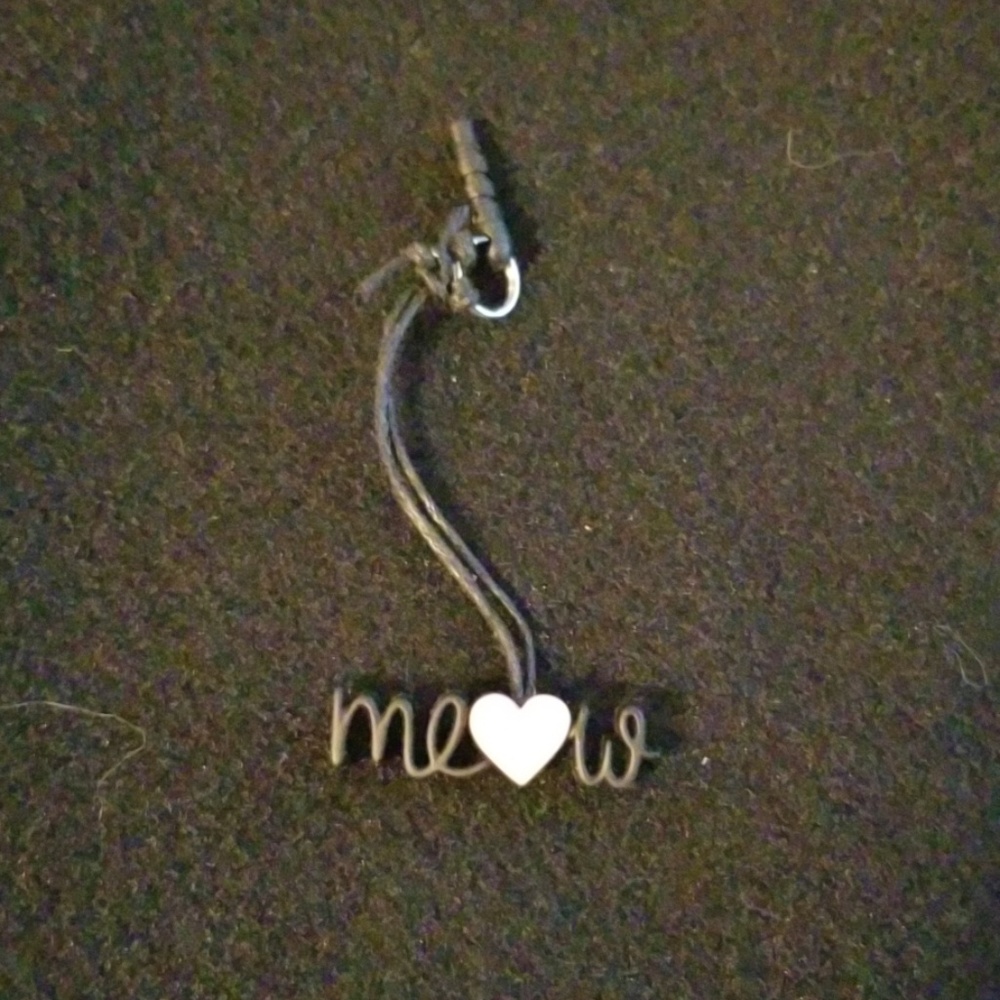 Meow love Kitty Cat Phone Charm